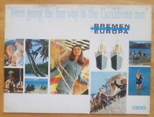 BREMEN / EUROPA (North German Lloyd) 1968 BOOKLET LOADED WITH INTERIOR PHOTOS picture