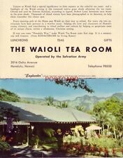 HAWAII's SALVATION ARMY GIRLS' HOME IN HONOLULU operates THE WAIOLI TEA ROOM picture