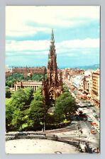 1970s Colourmaster Postcard The Scott Monument Princes Street Edinburgh picture