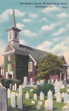 Philadelphia Pennsylvania PA Old Swedes Church Postcard D57 picture