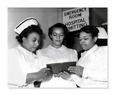 Hospital Emergency Room Nurses at Work c1940s  - Vintage Photo Reprint picture
