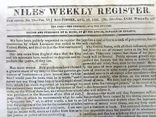 1820 newspaper SEA SERPENT spotted on the US East coast-Bunker Hill veteran dies picture