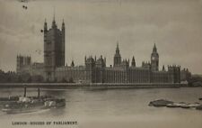 Antique Postcard 1909 Posted Houses Of Parliament London Rare Stamp picture