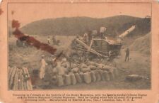 Threshing Colorado Rocky Mountains Reeves Separator Advertising c1910 Postcard picture