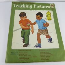 Vintage 1966 Teaching Pictures Preschool Social Development Poster Cards PS K-3 picture