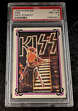 1978 Donruss Kiss PSA 8 #118 Paul Stanley Band Trading Card Rock Music Rare 70s picture