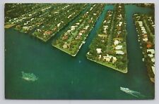 Postcard Airview Of The Many Islands Fort Lauderdale Florida picture