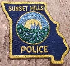 MO Sunset Hills Missouri Police Shoulder Patch picture