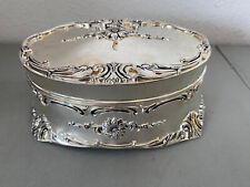 Vintage Towle Silver Plated Velvet Musical Jewlery Box Plays Memory by Cats picture