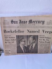 San Jose Mercury News 1974 Rockefeller Named Veep picture