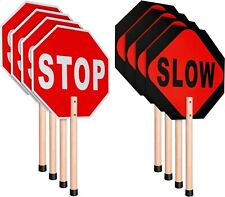 Stop Slow Sign Handheld Stop Sign with Handle 13