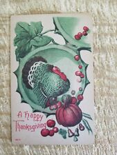A HAPPY THANKSGIVING.VTG EARLY 1900'S POSTCARD*P41 picture