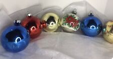 Vintage Mercury Glass Ornaments Grouping Of 6 picture