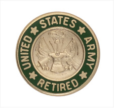 GENUINE U.S. ARMY LAPEL PIN: US. ARMY RETIRED 1968-2007 picture