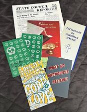 Lot Vintage World Council of Churches Pamphlets Methodists Christian Service picture