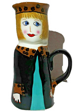 Susan Paley Bella Casa Lucy Latte by Ganz Vase Hand Painted Whimsical 7.25” picture