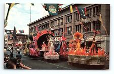 Beautiful Aquatennial Parade Floats Minneapolis Minnesota MN Vintage Postcard picture