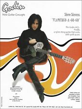 Steve Stevens Godin ACS guitar advertisement Flamenco-A-Go-Go 1999 ad print picture