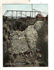 Postcard Maine Rockland Lime Quarry Vintage picture