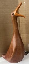 Mid-century Modern Duck Faux Teak Hong Kong In Danish Style ~9” Tall picture