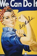 Betty Reid Soskin Signed Autographed 4x6 Photo WWII Rosie the Riveter Rare picture