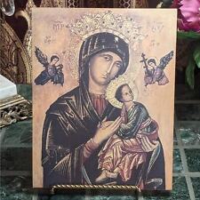 Our Mother of Perpetual Help Religious Icon on Wood  picture