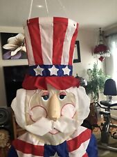 4th Of July WindSock- 3D - Vintage - Patriotic  Uncle Sam Nice Condition picture