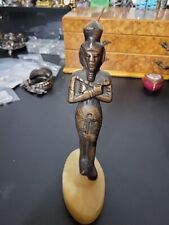 Vintage Egyptian Pharoah Handmade Copper Metal Plated Figurine picture
