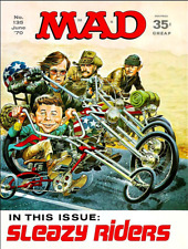 1970 Mad magazine Sleazy Riders135 High Quality Metal Magnet 3 x 4 inches 8675 picture