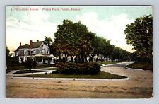 Topeka KS-Kansas, Woodlawn Avenue, Souvenir, Vintage c1938 Postcard picture