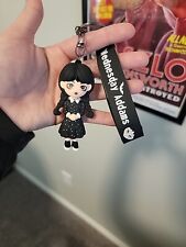 New Horror Wednesday Addams 3D Silicone Keychain/Bag Charm/Car Ornament picture