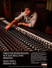 vtg 70s 80s DONNY OSMOND MCI MAGAZINE PRINT AD Recording Studio Mixing Board picture