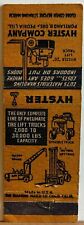 Hyster Co Portland OR Oregon Hyster 20 Lift Truck Vintage Matchbook Cover picture