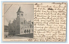 1906 Post Office, Augusta, Maine ME PMC Posted Antique Postcard picture