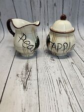 Hand Painted N•D Creamer & Sugar Bowl Made In China  picture