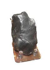 230 GM. Egypt Gebel Kamil Iron meteorite complete individual W/ STAND .5 lbs. picture