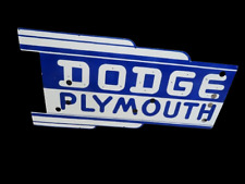 RARE DODGE PLYMOUTH PORCELAIN NEON SIGN SKIN 45 INCHES SSP picture