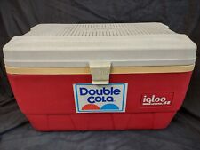 Vtg Double Cola Soda Pop Picnic Ice Chest Cooler - Igloo Legend 48 -  picture