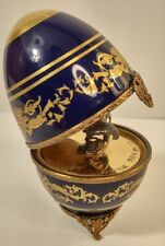 FABERGE Imperial Egg With Limoges Porcelain; Bird Of Prey RARE Limited Edition picture