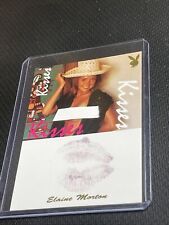Playboy  Elaine Morton Boobs & Buns Kiss Imprint Card Combined Shipping Rare picture