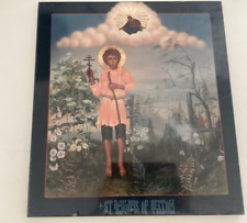Vintage St Artemius Of Verkola with Jesus Laminated Painting on Wood picture
