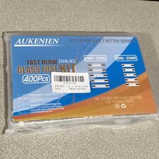 AUKENIEN Fast Blow Glass Fuses Kit 24 Values 400pcs 5x20mm 0.25A 0.5A in case picture