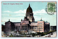 c1910 Palacio Del Congreso Buenos Aires Argentina Antique Posted Postcard picture