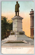 Postcard McKinley Monument Toledo OH Glitter Printed in Germany UDB Circa 1905 picture
