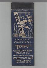 Matchbook Cover Tasty Carbonated Water Co. Neuweiler's Beer Harrisburg, PA picture