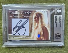 Emilia Clarke SIGNED Daenerys Game of Thrones BAS AUTO Card picture