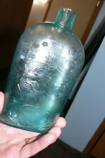 EXT RARE 1860S GXII-20 (C I & SONS) LISTED MOLD FLASK COLOR BLUE GREEN picture