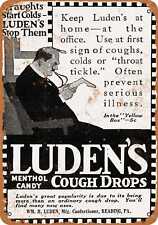 Metal Sign - 1916 Luden's Cough Drops - Vintage Look Reproduction picture