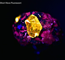 144 CT Well Terminated Huge Red Zircon Fluorescent Crystal On Matrix @ Pakistan picture