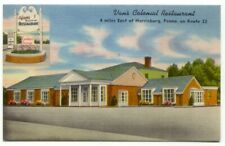 Harrisburg PA Van's Colonial Restaurant Linen Postcard - Pennsylvania picture